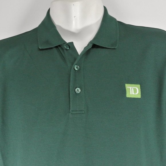 TD Canada Trust Bank Employee Uniform Polo Shirt Green NEW - Picture 3 of 12